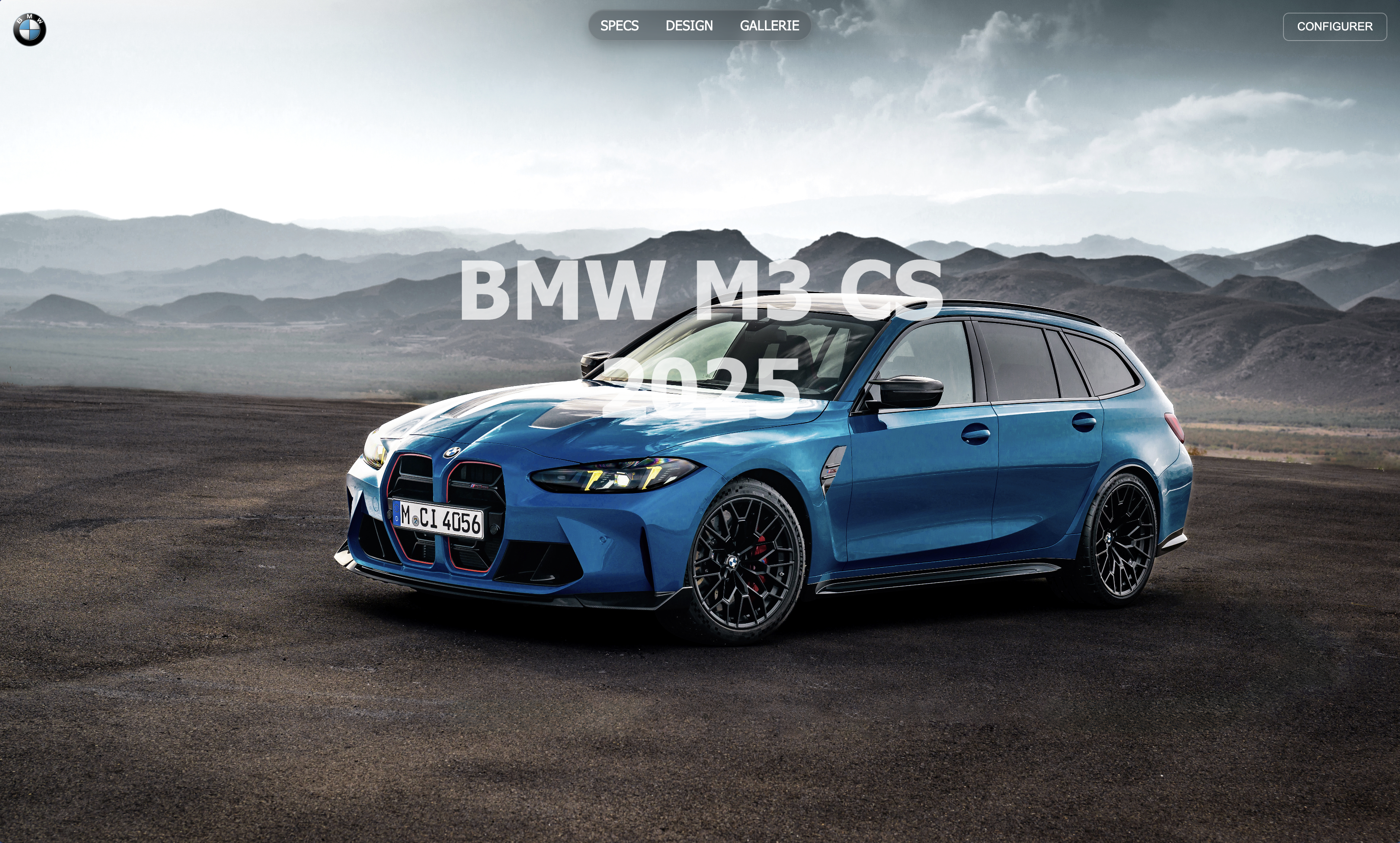 Aperçu du projet BMW M3 CS 2025